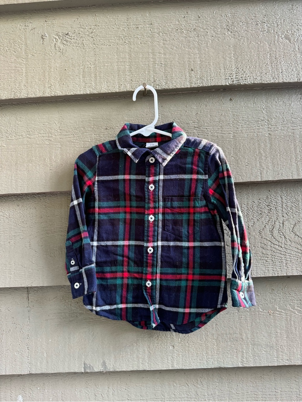 GAP Kids Plaid Button-Down Flannel Shirt